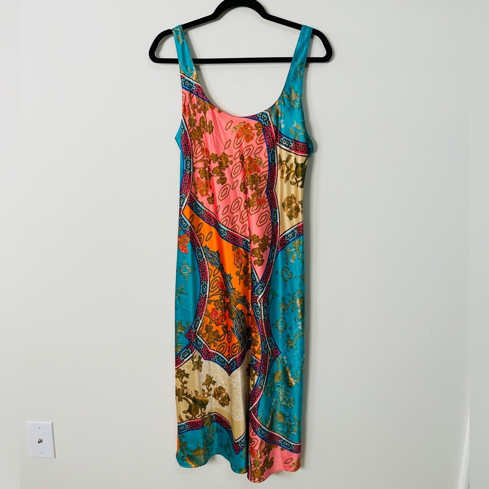 Gorgeous Bright Color Block Print Slip Dress By N… - image 3